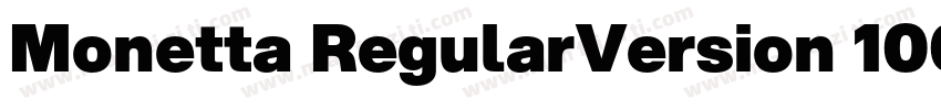 Monetta RegularVersion 1000字体转换